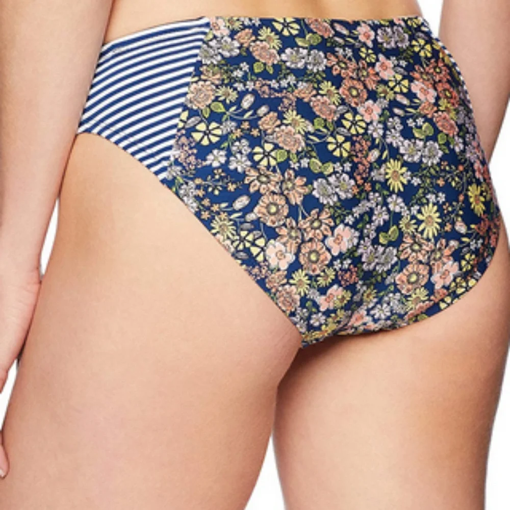 NWT Kenneth Cole Contrast-Side Hipste bottom swim